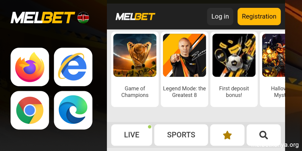 Go to the official Melbet website using your favorite browser, step 3