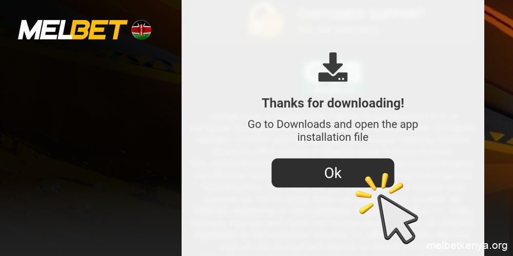 Wait for the APK file to download to your device, step 6