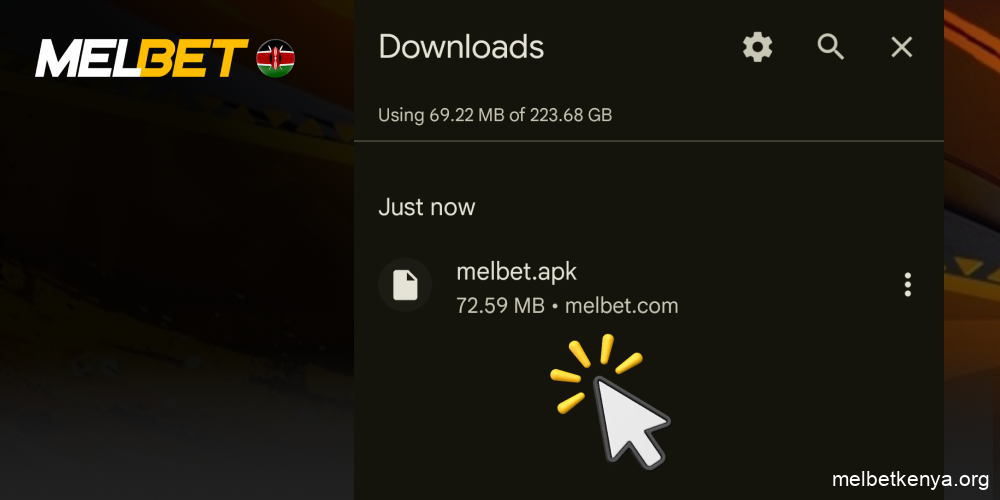 Open downloads on your phone, step 7