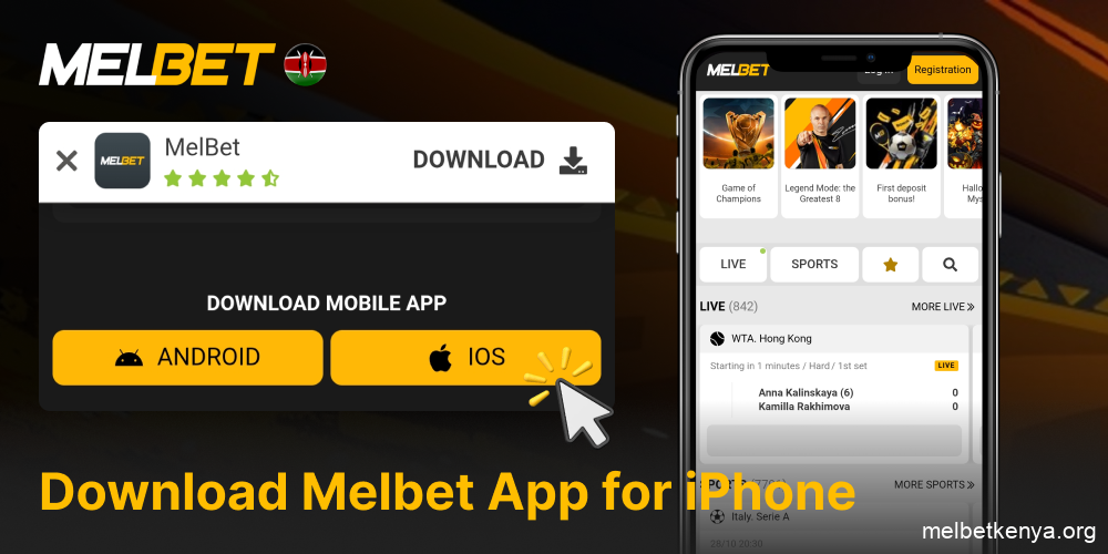 Melbet iOS app download for iPhone users in Kenya