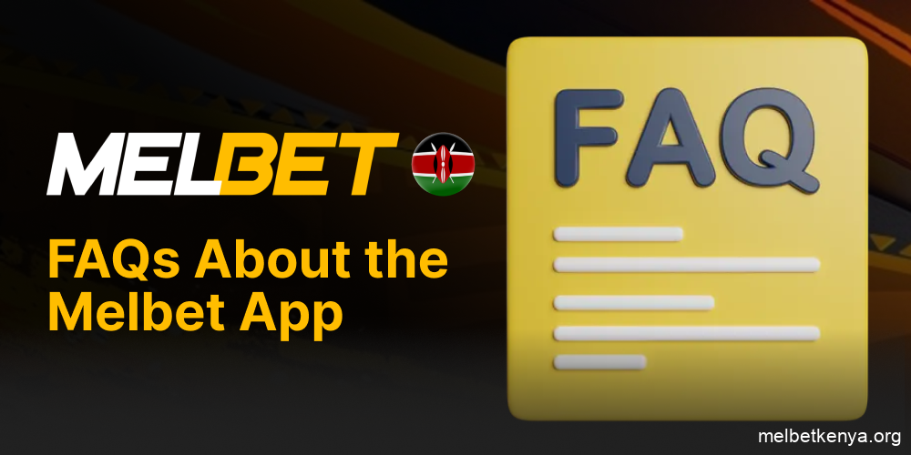 Find app-related info in Melbet FAQ section