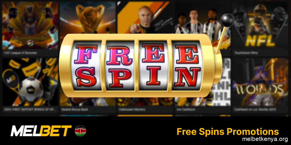Get free spins on top slots at Melbet Kenya