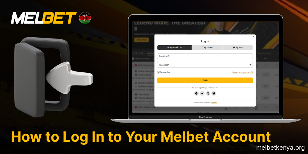 The process of logging into your Melbet account after registration