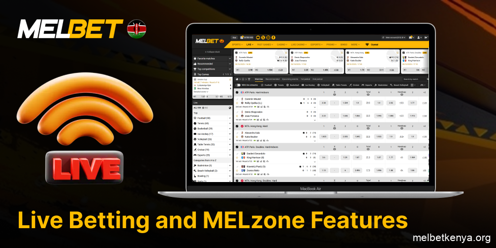 Explore Melbet Kenya's live betting