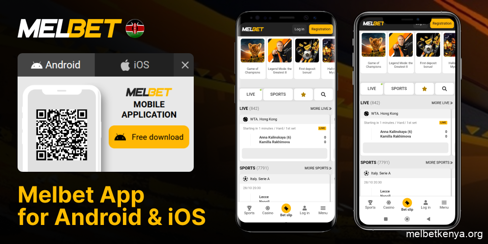 Place your bets in the free Melbet app for Android and iOS
