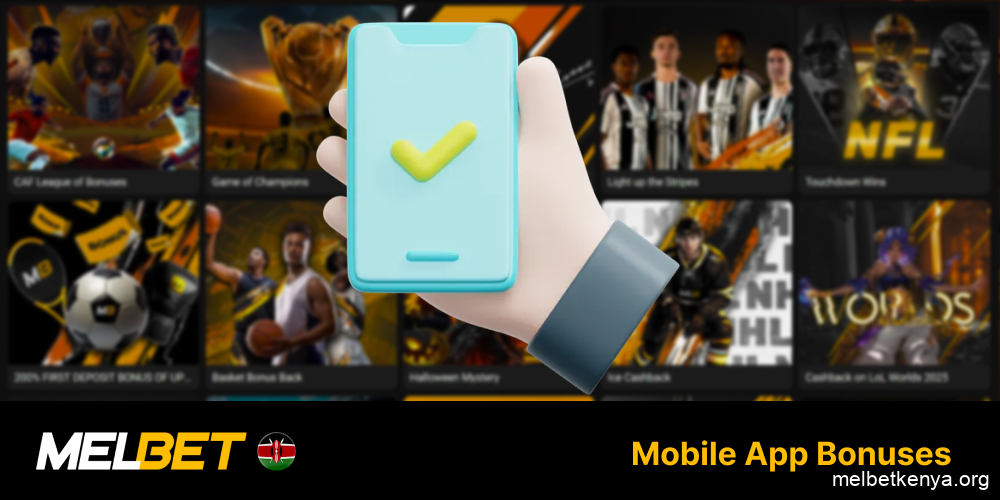 Exclusive bonuses available only on the Melbet app