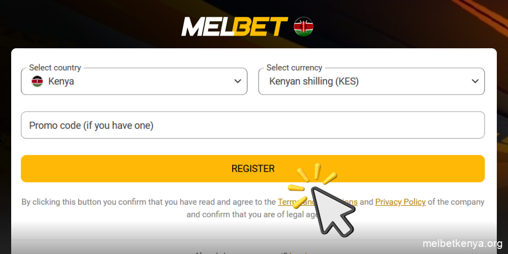 Click register, step 7